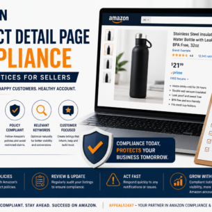 Amazon product detail page compliance